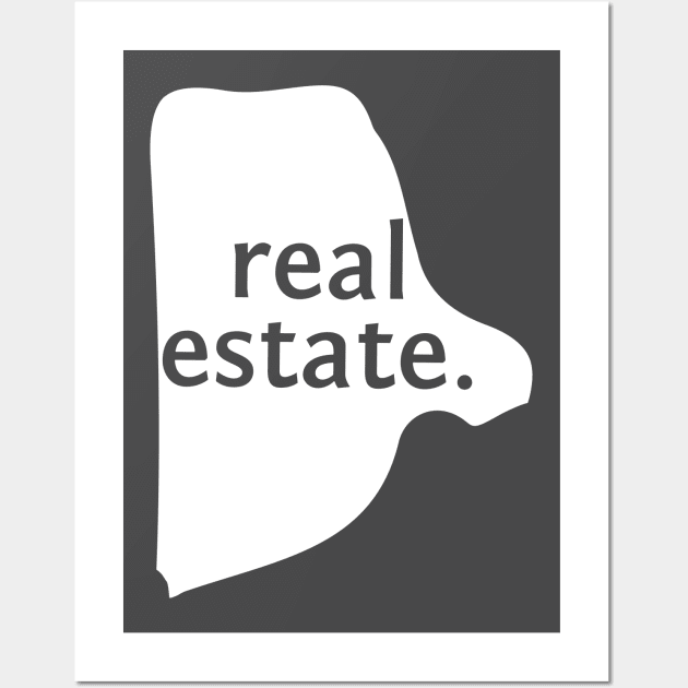 Rhode Island State Real Estate Wall Art by Proven By Ruben